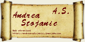 Andrea Stojanić vizit kartica